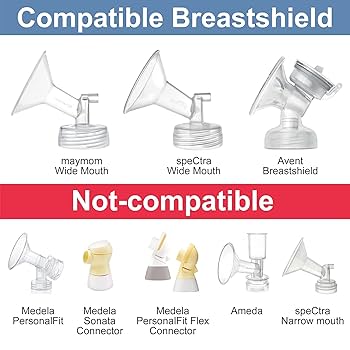 Mommt様用 Breastmilk Storage Bag Adapters for Spectra S1, S2 Pumps